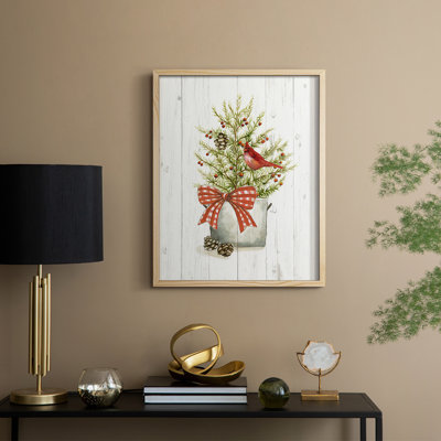 Winter Pine II Framed Print - Solid Wood