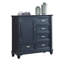 Mobilier de chambre à coucher de style transitionnel avec finition bleu ardoise 1pc