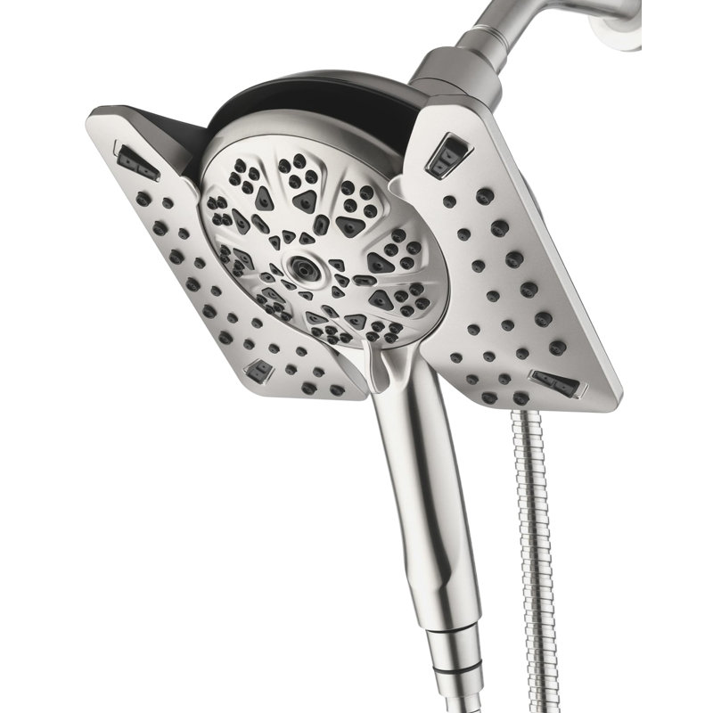 2.5GPM Shower Heads With Handheld Spray Combo, Nickel