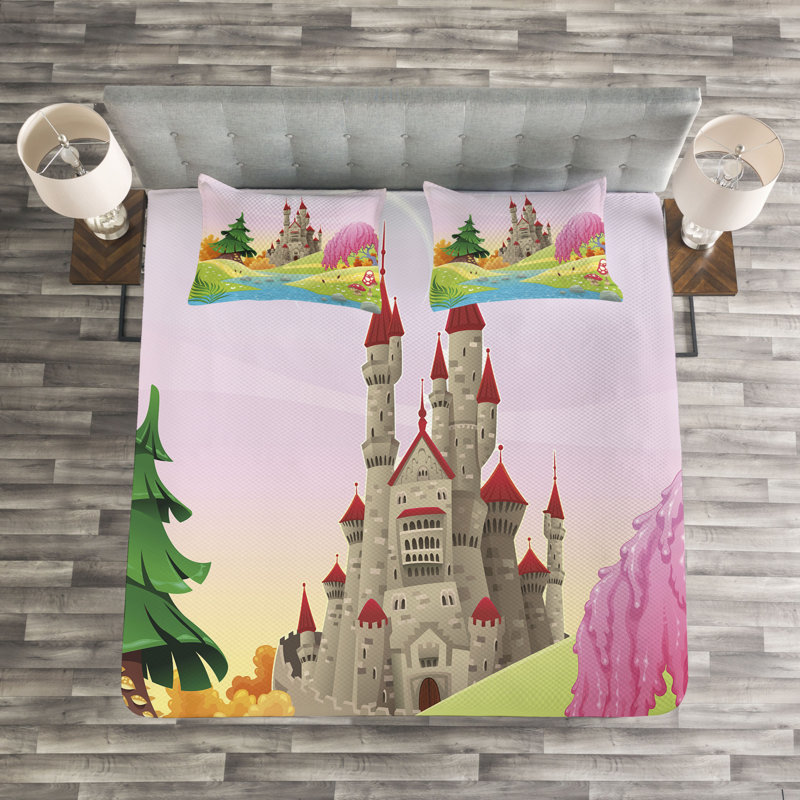 East Urban Home Bedspread with Pillow Shams, 220 x 264 cm