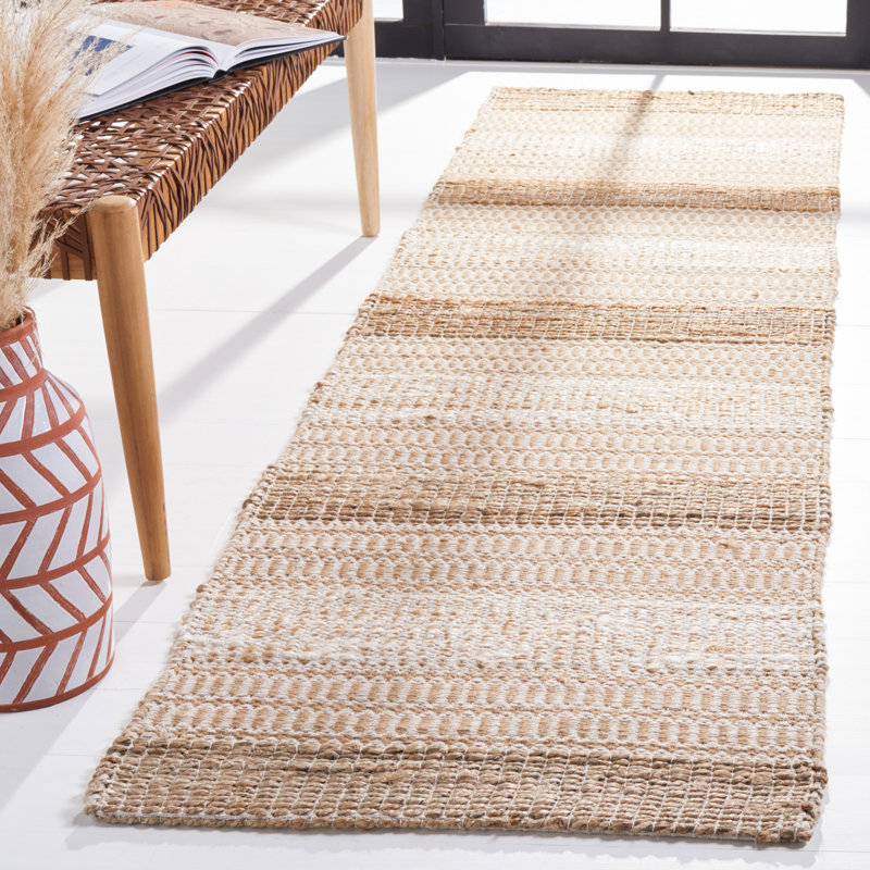 Tapis ivoire / naturel Sorrell, Tapis de couloir 2 pi 3 po x 8 pi