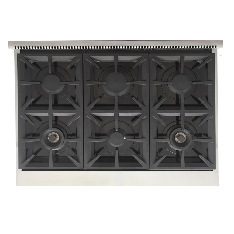 36" 6 Burner Cooktop, Liquid Propane, Royal Blue