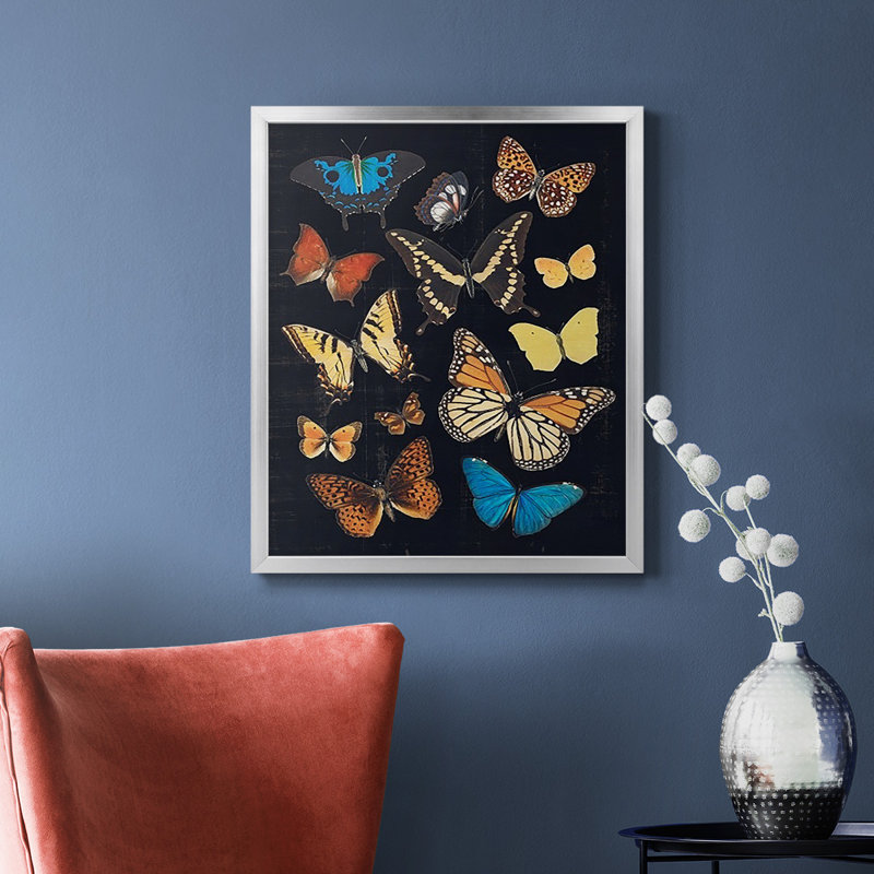 Toile encadrée de qualité supérieure Coll colt Flutter IV - prête à être accrochée, Argent, H 24 po x l 20 po