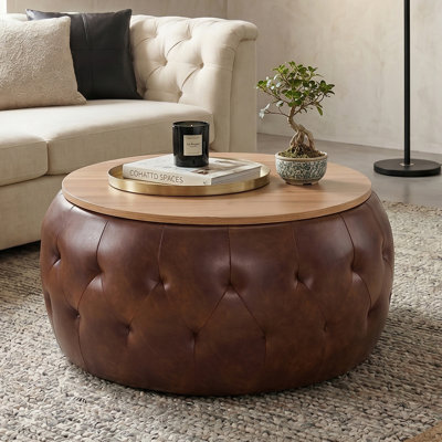 Table basse rembourrée-BN