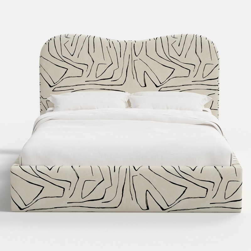 Perigold Bed, Cream/Black, Twin