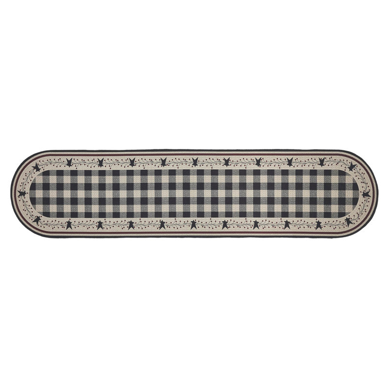 Brom Washable Indoor / Outdoor Rug, Oval 1'10" x 8'
