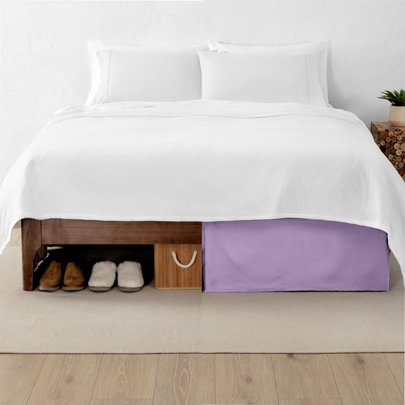 Tailored 15" Pleated Bed Skirt, King, White