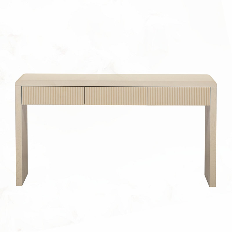 Console rustique avec tiroirs, Abricot