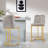 Branchville Upholstered Counter Stool with Metal Frame-795483951