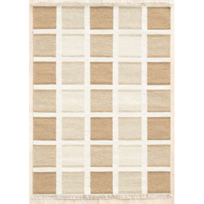 Jarod Geometric Wool Hand Woven Area Rug