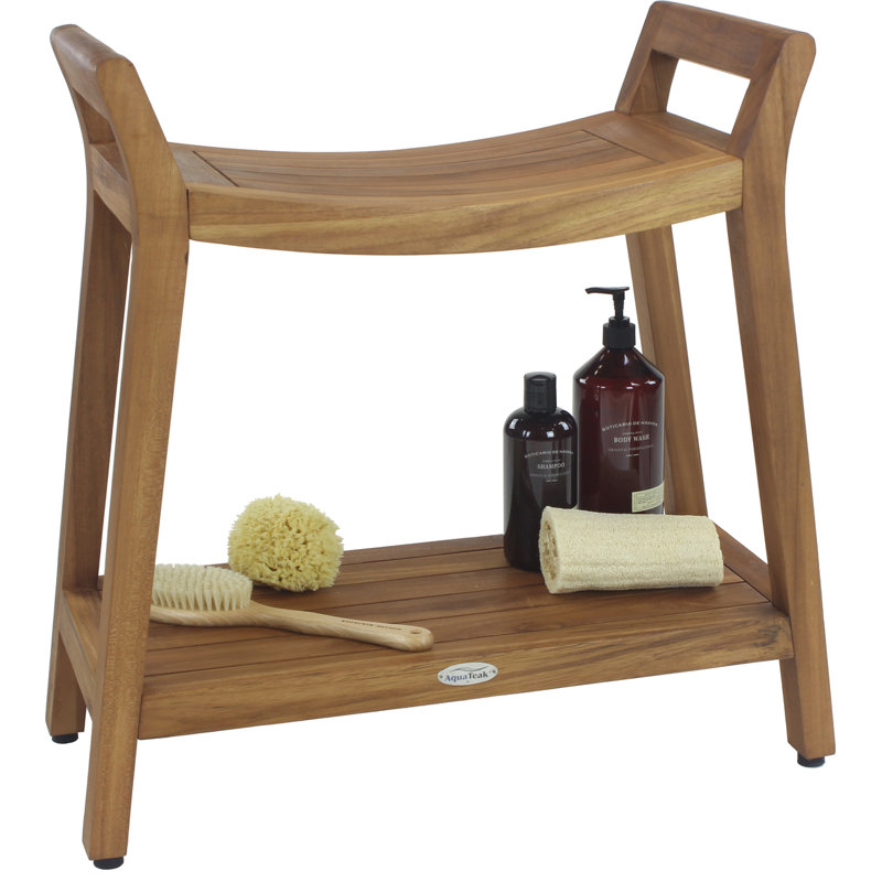 Asia Ascend 27" W Teak Shower Bench