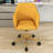 Swivel Accent Chairs with Metal Legs and Universal Wheels, Adjustable Height Office Chair-1633166480-1642195746