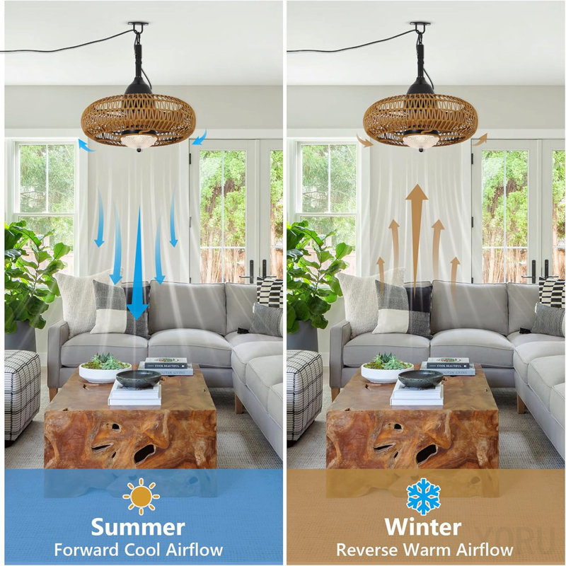 Waterproof Outdoor Ceiling Fan With Lights Remote Control