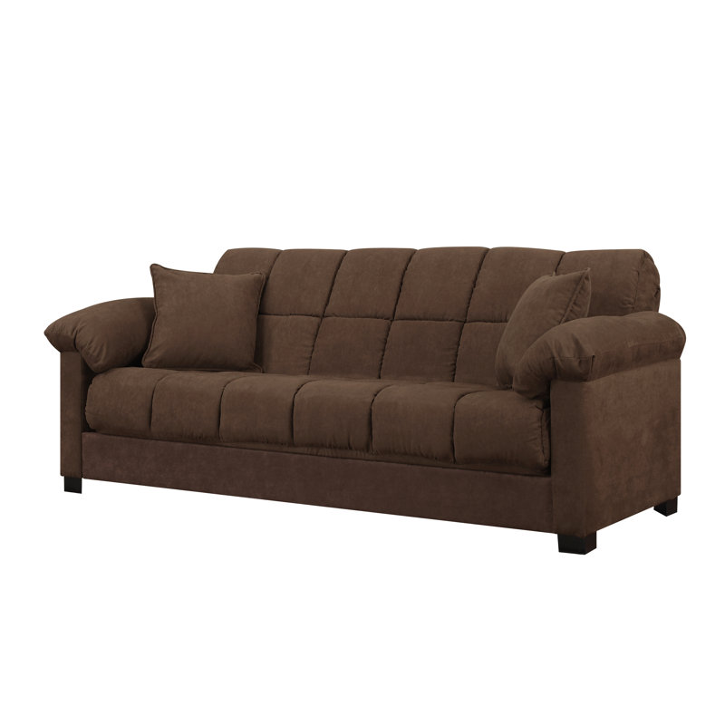 Upholstered Sofa, Dark Brown