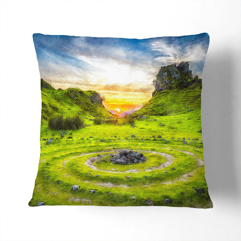 Square Cushion, 40cm H x 40cm W x 15cm D, Stone