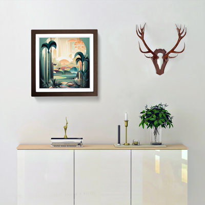 Landscape Art Deco No.3 - Framed Print