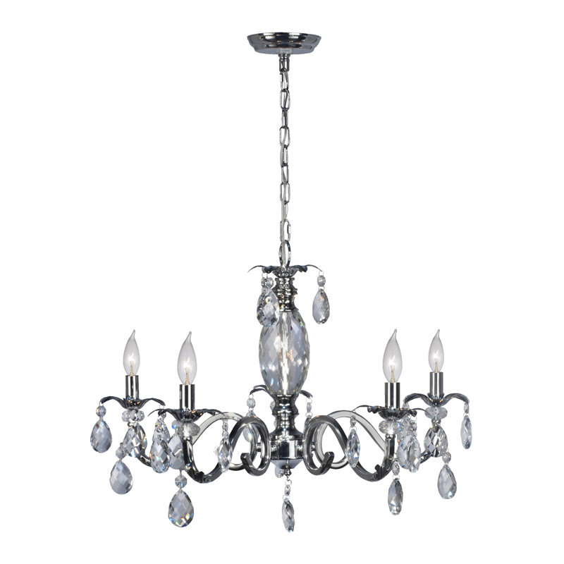 Lustree 5 lumières façon bougie/classique avec accents de cristal Sheatown