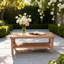 Table basse d'extérieur en rotin