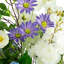 31in. Artificial Mixed Flower and Hydrangea Arrangement in Hyacinth Weave Basket