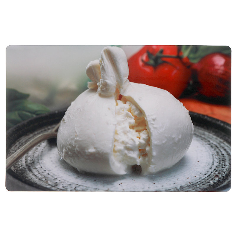 Napperon en plastique avec fromage Burrata - ensemble de 12