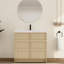 Ensemble de meuble-lavabo simple 36 po avec plateau en résine Yarnor, ensemble de meuble-lavabo simple 36 po avec lavabo en résine-165720974