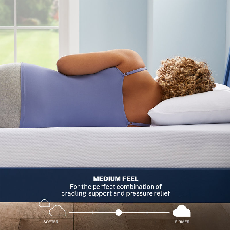 King White Gel Memory Foam Adjustable Bed Mattress