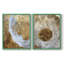 ABSTRACT Series Cxxvii - reproduction encadrée de qualité supérieure - prête à être accrochée - aucun clou requis - aucun clou requis-140185981-140185955