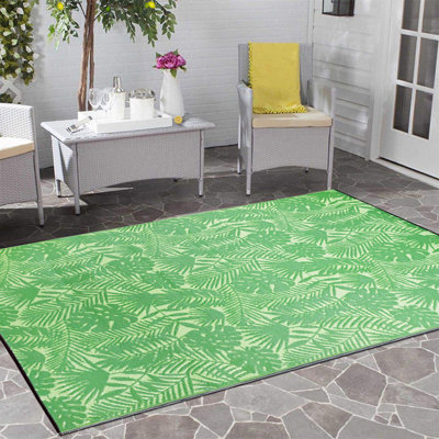 Tapis d’extérieur vert Mericle
