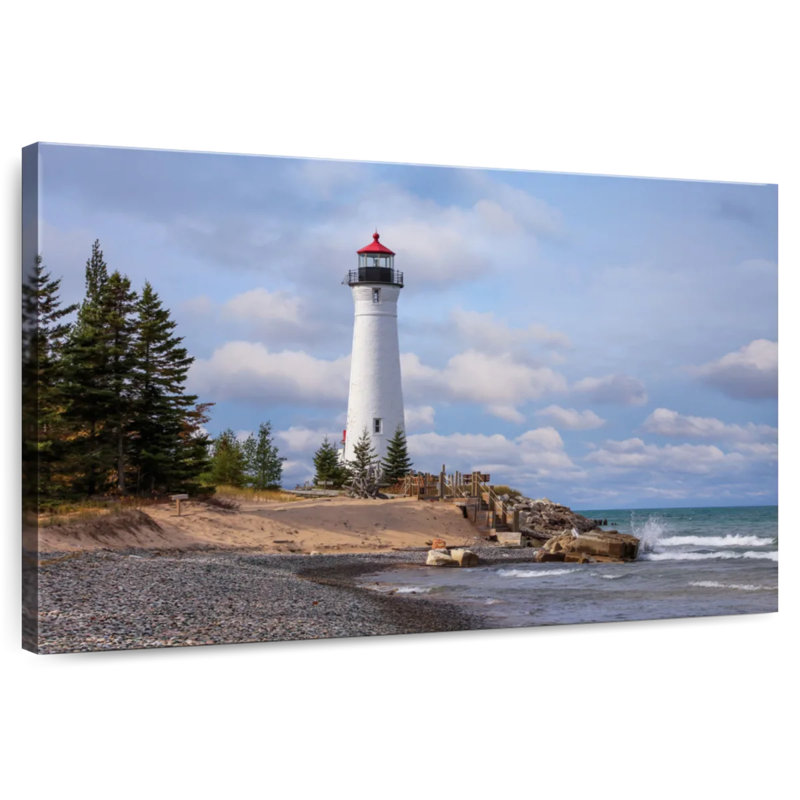 Aletra Scenic Crisp Point Lighthouse, 34" H x 51" W