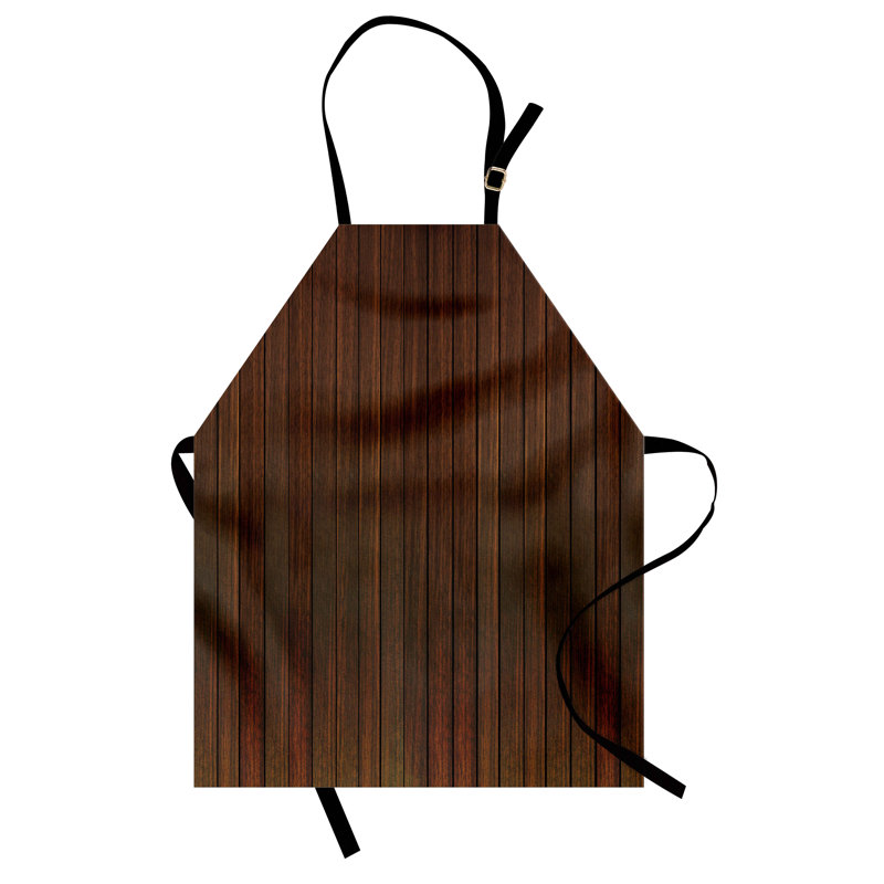 Tablier de préparation et saveur chocolat unisexe, plancher en bois, taille adulte, brun