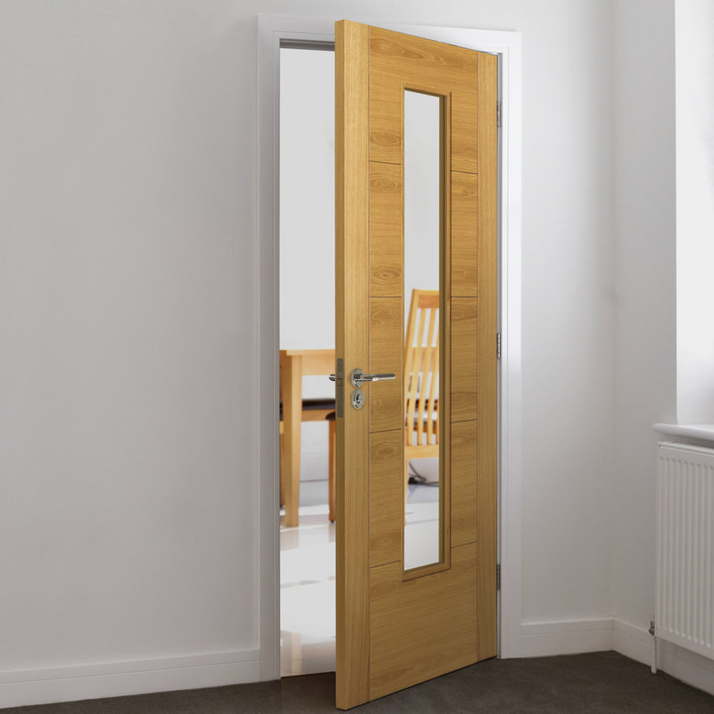 Latefia Oak Internal Door Prefinished, 198.1cm H x 68.6cm W x 3.5cm D