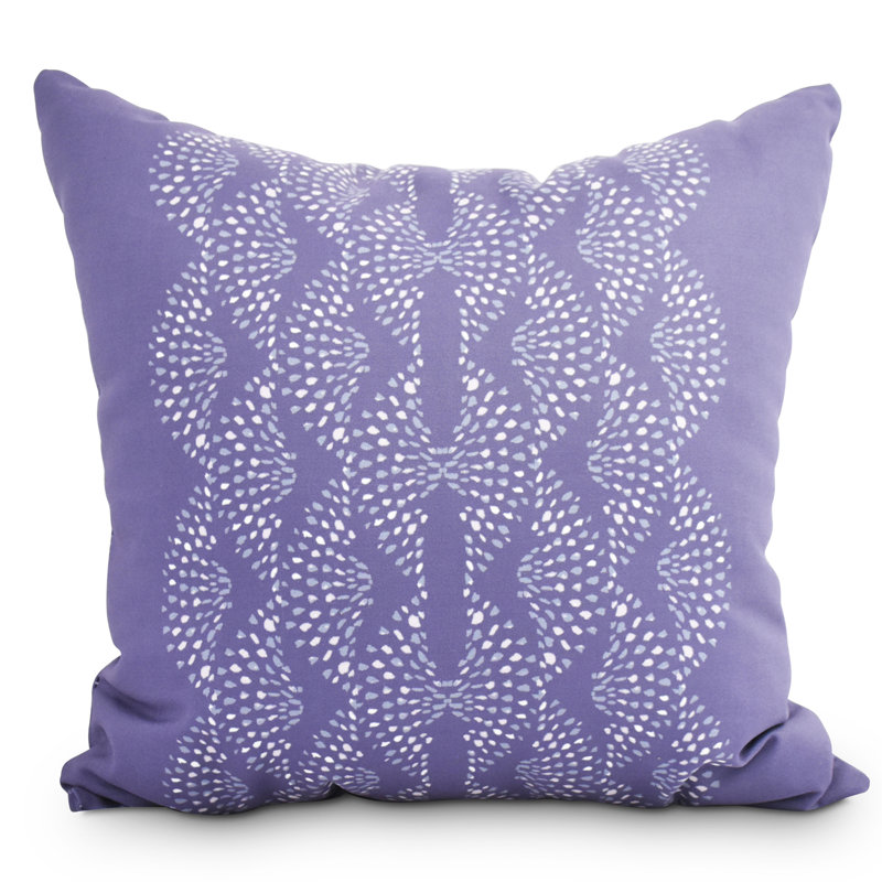 Fickle Florals Outdoor Square Pillow Cover & Insert, 20" x 20", Purple