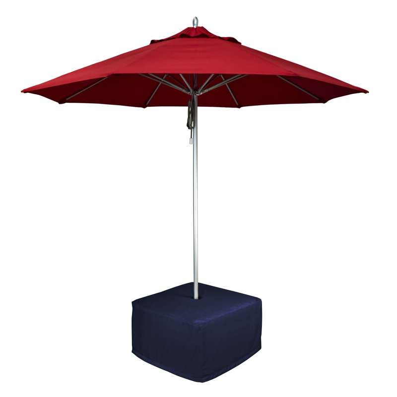 Repose-pieds extérieur Labraya avec coussin Sunbrella, Spectre indigo Sunbrella®