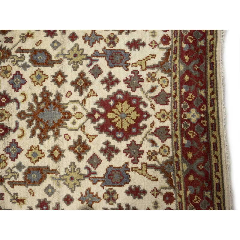 Tapis crème crème Oushak