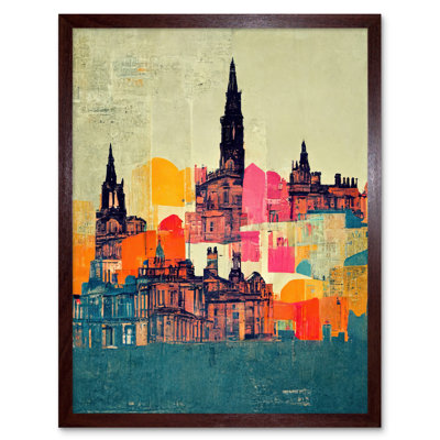 Boho Abstract Cityscape Skyline Folk - Print