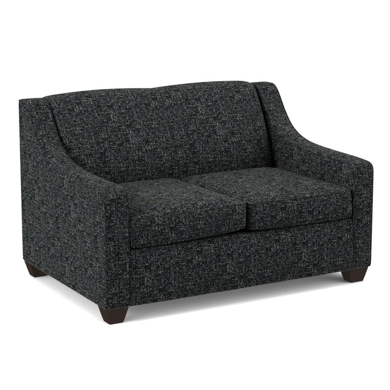 Phillips 52" Square Arm Loveseat with Reversible Cushions, Connelly Crow, Cafelle