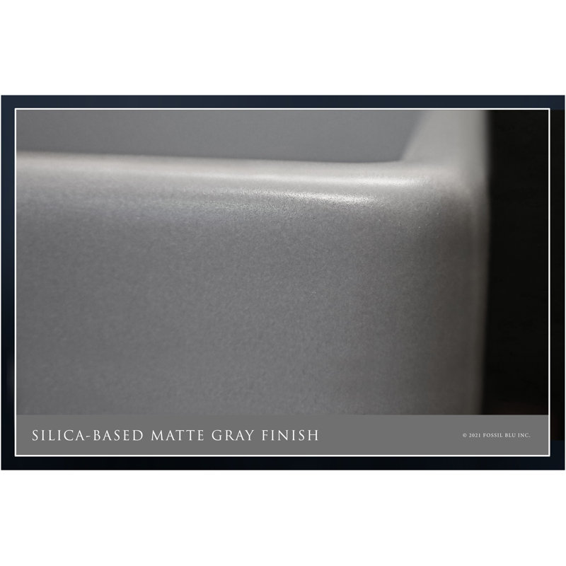 Luxury Solid Fireclay Farmhouse Sink, Matte Black Accessories
