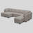 Sectional Sofa Livingroom Coner Couch With Storage Ottomans-1200585939