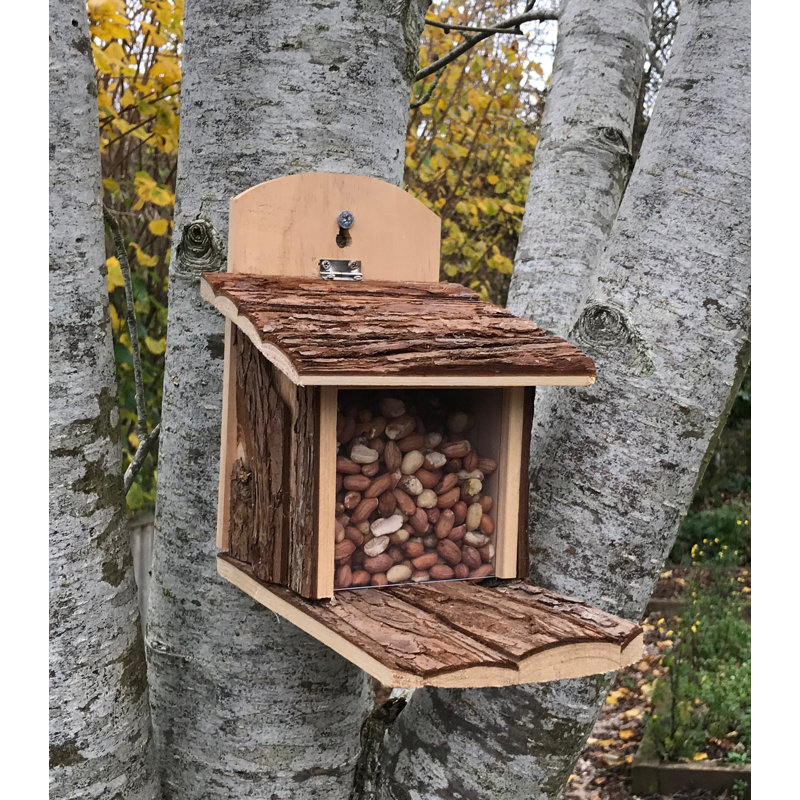 Braddy Wood Hanging Squirrel Feeder
