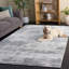 Brianne Hand Loomed Viscose/Cotton Abstract Rug in Grey-2058940928