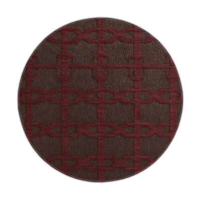 Trellis Black Indoor and Outdoor Area Rug
