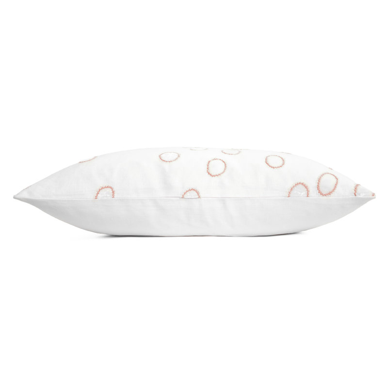 Ovals Lumbar Pillow Cover & Insert, Apricot, 16" H x 20" W
