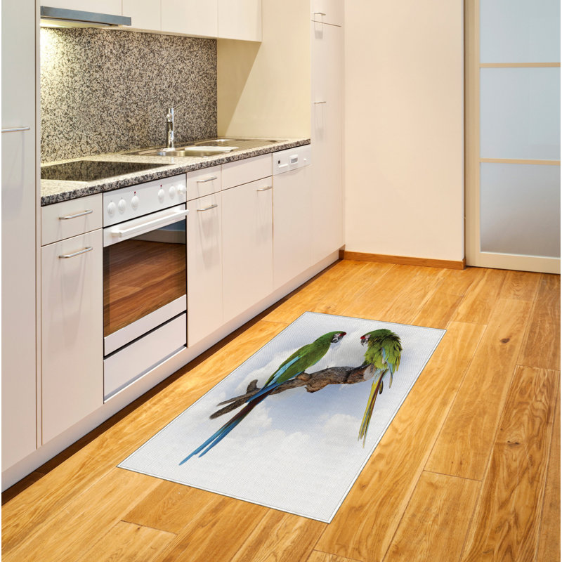Tropical High Density Long Fiber Poly Threads Decorative Area Rug Carpet, Rectangle 2'7" x 5'