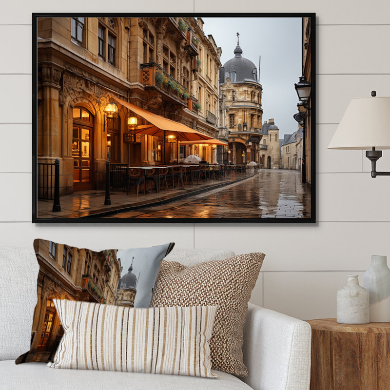 Marlyn France Dijon Architecture - reproduction, H 24 po x l 32 po x P 1 po, Cadre flottant noir