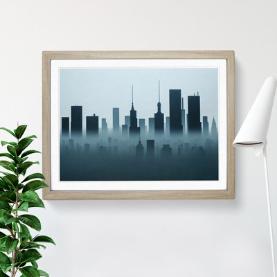Evocative Skyline Architecture - Framed Print