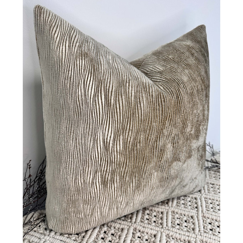 Abstract Gold Square Cushion Cover