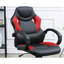 Chaise de bureau avec hauteur réglable, coussins d'accoudoirs, dossier, noir et rouge pour une apparence élégante, une chaise de jeu moderne, une expérience immersive