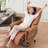 Silver Hight adjustable Genuine Leather + Faux Leather + Steel Office Chair-108511915