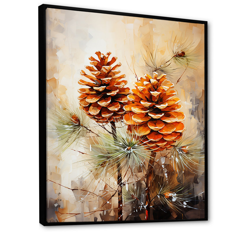 Épinette, pin, forêt, art mural, H 40 po x l 30 po x P 1,5 po, Cadre flottant noir