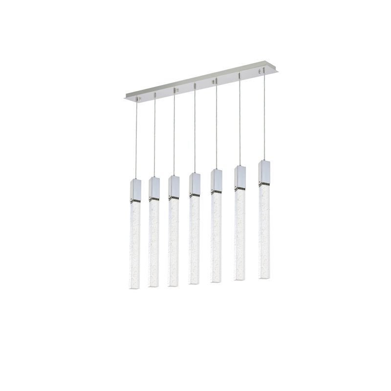 Aliha 7 - Light Kitchen Island Pendant, Chrome